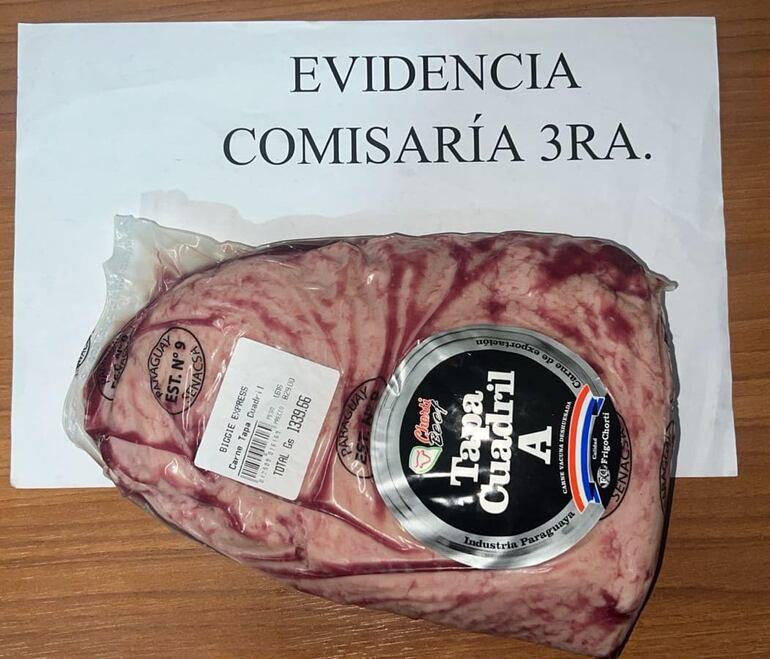 Evidencia incautada.