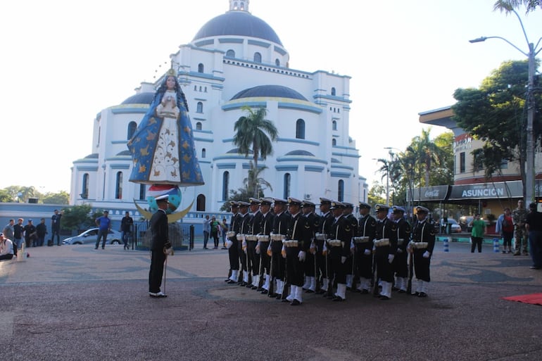 Caacupé recordó al Tte. José María Fariña a 160 años de la hazaña de los lanchones.