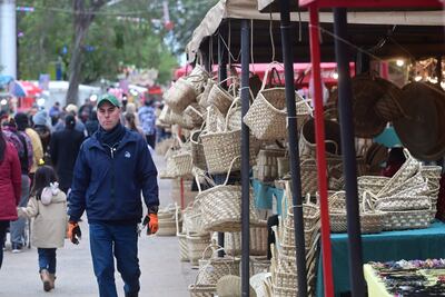 Recorrido de los visitantes de la Expo Mariano Roque Alonso.