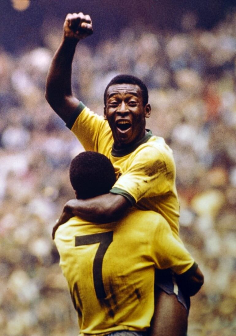 Pelé, ganador de tres copas del Mundo.