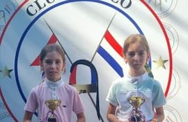Las hermanitas Arrechea fueron protagonistas en Acá Carayá. Los torneos internos serán la “vedette” de la temporada.