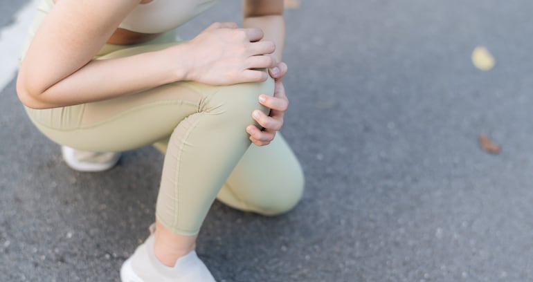 Concepto de salud de la rodilla.