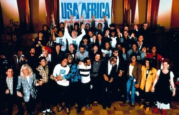 Grabación del tema "We are the World"