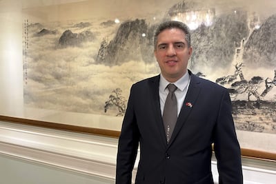 El titular del Ministerio de Tecnologías de la Información y Comunicación (Mitic), Gustavo Villate, en una visita a Taiwán.