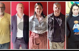 Los cinco imputados y detenidos ya por las supuestas filtraciones de información sensible a Eulalio "Lalo" Gomes.