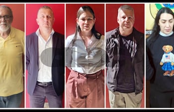 Los cinco imputados y detenidos ya por las supuestas filtraciones de información sensible a Eulalio "Lalo" Gomes.