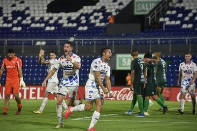 Grito de gol de Santacruz para el segundo de Nacional