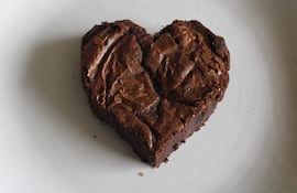 Postre de chocolate.