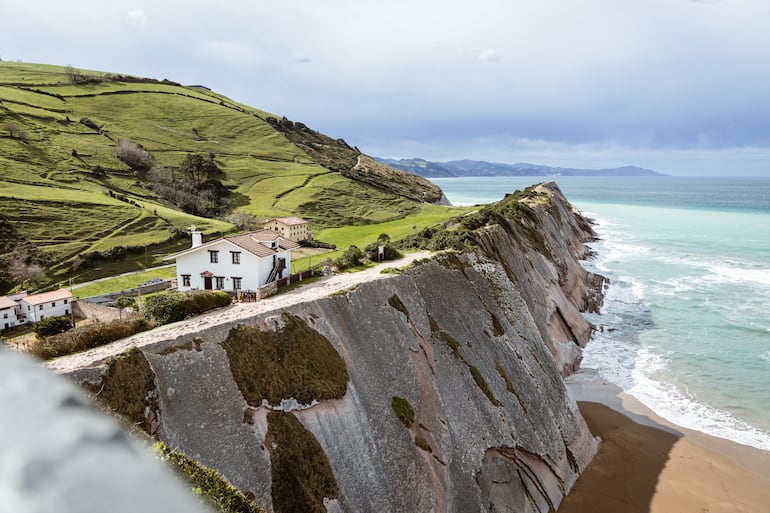 Zumaia, Gipuzkoa, en la costa norte de España.