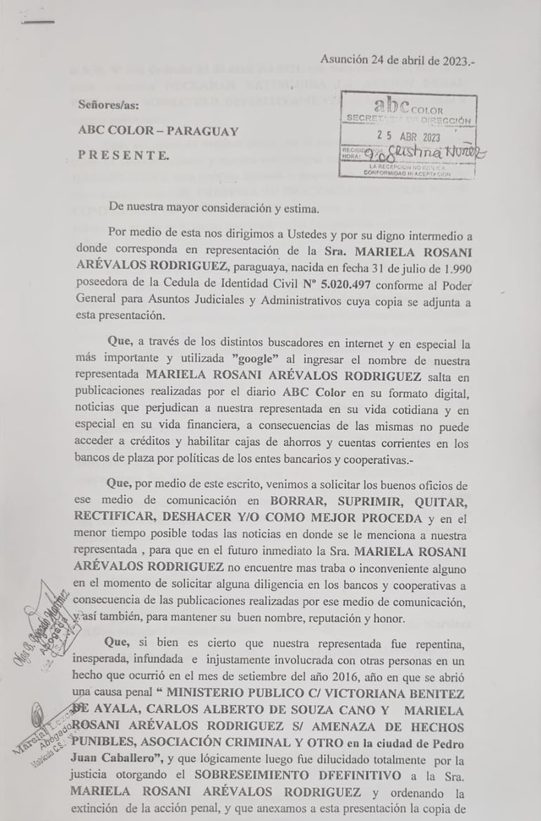 Mariela Rosani Arévalos Rodríguez