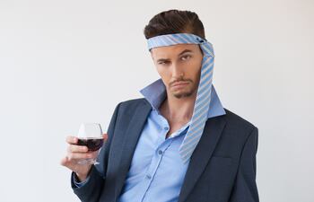 Fiestas de fin de año con los compañeros de la empresa.