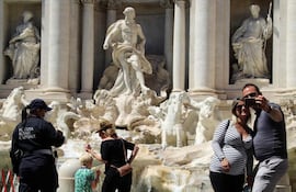 Fontana de Trevi, en Roma.
