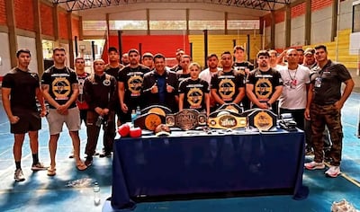 Todo preparado para la gran velada de MMA y Kickboxing, entre otros, para este sábado en el polideportivo municipal de Fernando de la Mora.
