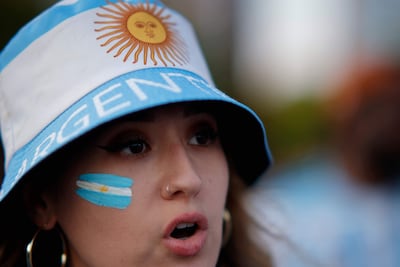 Fan de Argentina en Nueva York.