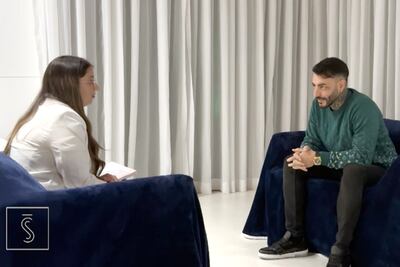 El presunto narcotraficante Sebastián Marset y la periodista uruguaya Patricia Martin.