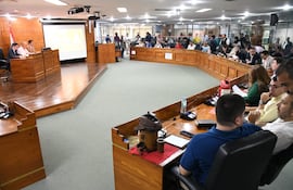 Sesión de la Junta Municipal de Asunción, este miércoles.