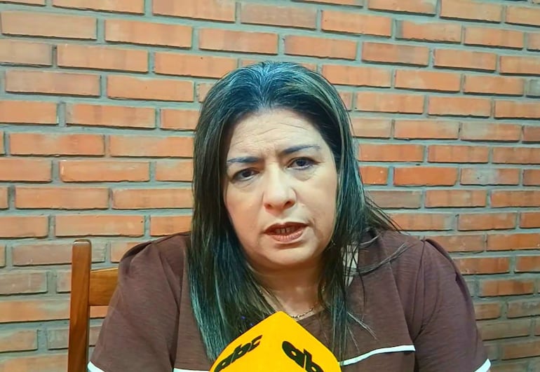 Lic. Zulma Ortellado, representante de la Agremiación de Docentes del Paraguay (ADP), filial Pedro Juan Caballero.