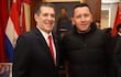 Javier "Chaqueñito" Vera junto al presidente de la ANR y lider del cartismo, Horacio Cartes, en una foto difundida recientemente para expresar su deseo de pronta recuperación de su "líder".