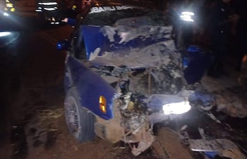 La víctima fatal, Adán Renato Quintana González, de 35 años, estaba al mando del automóvil Subaru.