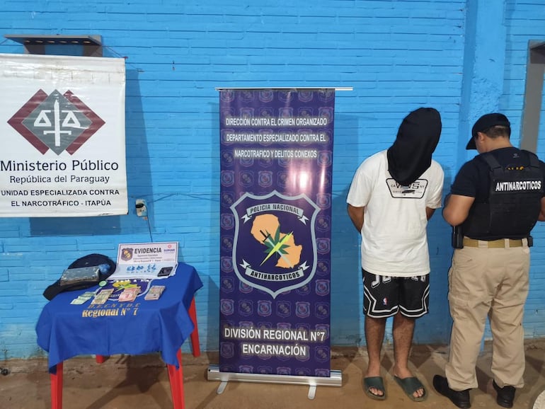 Incautan drogas y detienen a presuntos microtraficantes en Encarnación