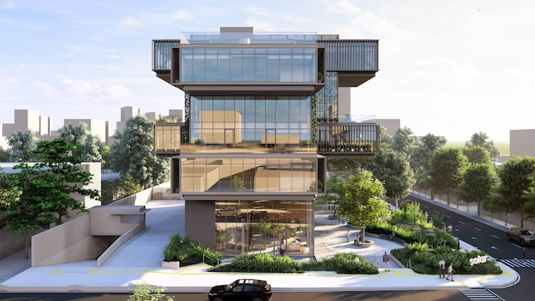 Solar Banco apuesta a un edificio icónico que transformará el paisaje urbano de la avenida San Martín.