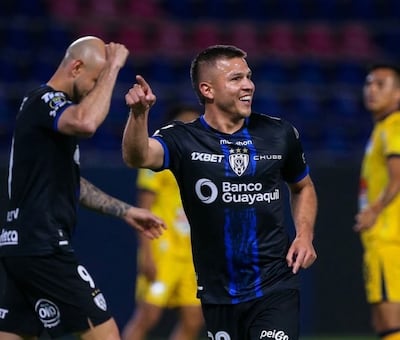 Hugo Lorenzo Quintana (24 años) marcó su cuarto gol en ocho partidos con el Independiente del Valle.