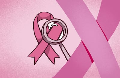 Imagen alusiva a Octubre Rosa, una ilustración de Leda Sostoa.