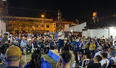 Acto Político de Soledad Núñez con Ricardo Estigarribia y Humberto Blasco.