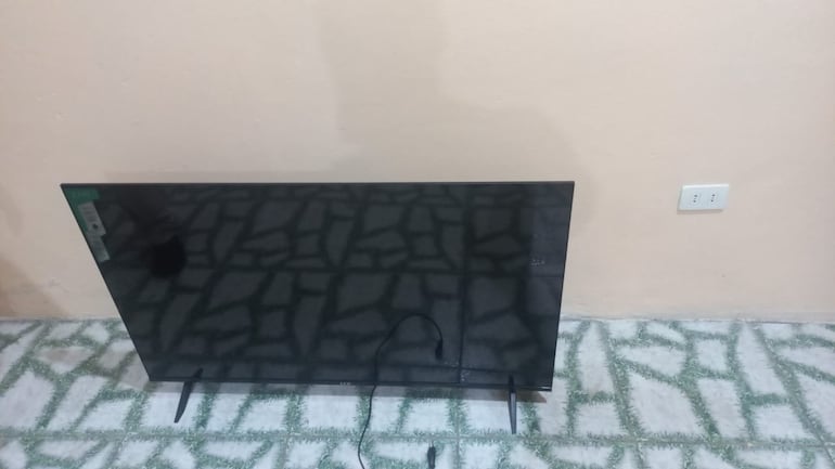 Televisor hurtado recuperado tras allanamiento en Encarnación.