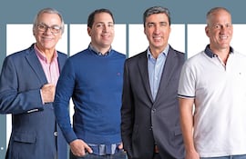 Padres exitosos: José Félix Cacavelos, Eduardo Giménez, José Britez y Mario Weichselberger.