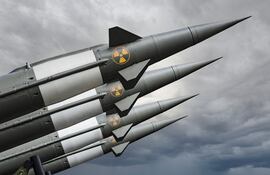 Foto de archivo de referencia de misiles nucleares.