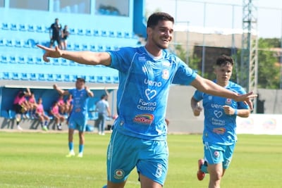 Fernando Ruiz Díaz, autor del gol con el que Resistencia le ganó a Capiatá por 1-0.