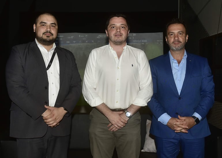 Atilio Páez, Sebastián Benítez y Wilson Alderete. 