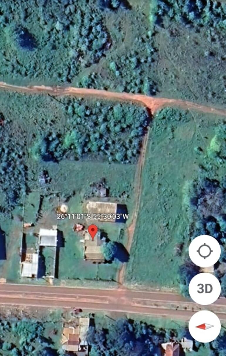 Vivienda donde duerme el prófugo de la cárcel de Villarrica, Carlos Ariel González Ocampo.