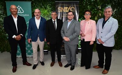 Gustavo Domecq, Marcelo Fleitas, Carlos Romero, Diego Cruz, Luz Bella Armoa y Carlos Velázquez.