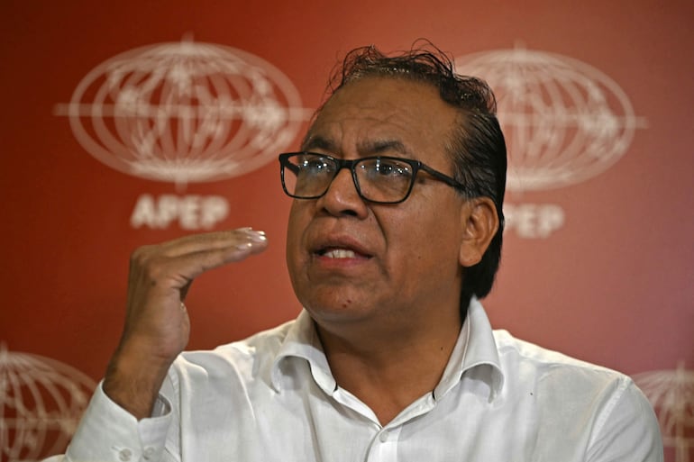 Roberto Sánchez, candidato del partido izquierdista Juntos por el Perú.