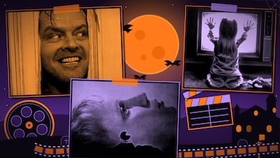 Collage alusivo a películas de culto del cine de terror.