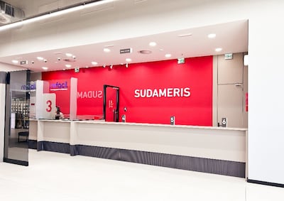 El corresponsal no bancario de Sudameris en Tupi Marketplace.