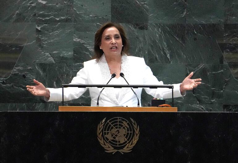 La presidenta peruana destituida, Dina Boluarte.