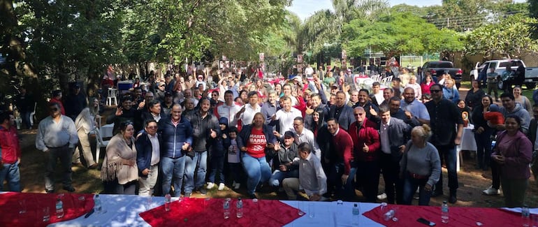 Mario Abdo Benítez en Ñemby.