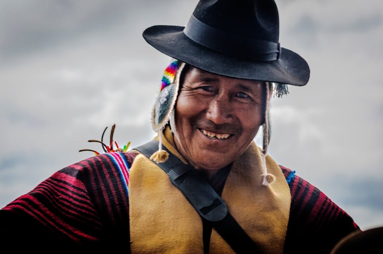 Hombre aymara, Bolivia.