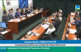 Audiencia pública sobre la tarifa de Itaipú, en la Comisión de Fiscalización y Control de la Cámara de Diputados del Brasil.