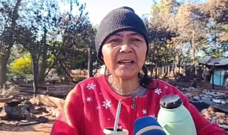 Fidelina Aguero solicita la ayuda de la ciudadanía para poder reconstruir la vivienda familiar