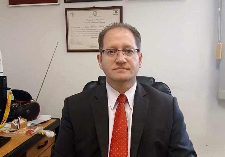 Doctor Martín Areco, juez penal de garantías de Pedro Juan Caballero.