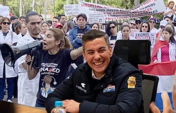 Huelga de médicos, Santiago Peña.