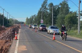 Las obras encaradas en el marco de la red vial estructurante generan cuestionamientos debido a la congestión vehicular que provocan en accesos a San Bernardino.