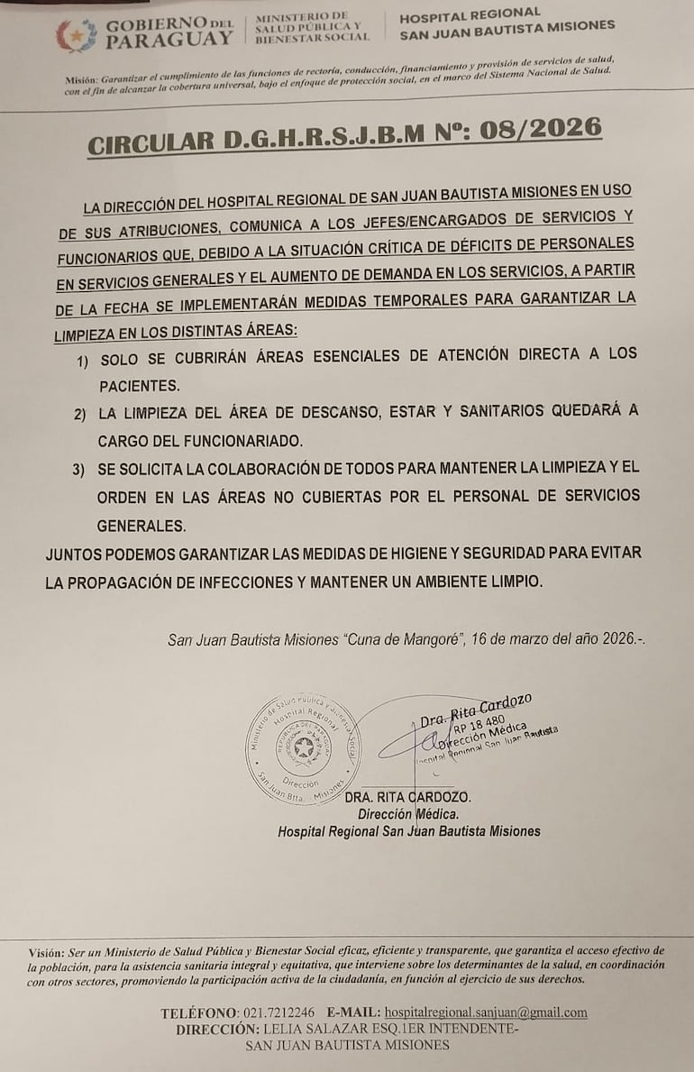 Circular Hospital San Juan Bautista