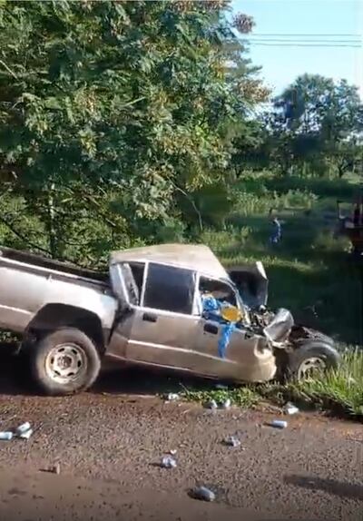 Triple choque en Horqueta.