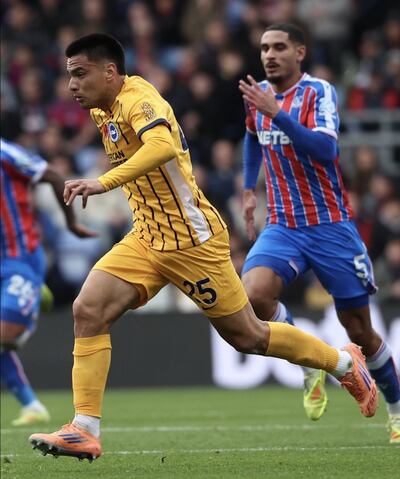 Diego Gómez mostró un estupendo nivel este domingo en el empate que logró el Brighton en su visita al Crystal Palace (0-0).