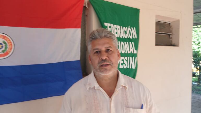 Marcial Gómez, secretario de la Federación Nacional CAmpesina (FNC).